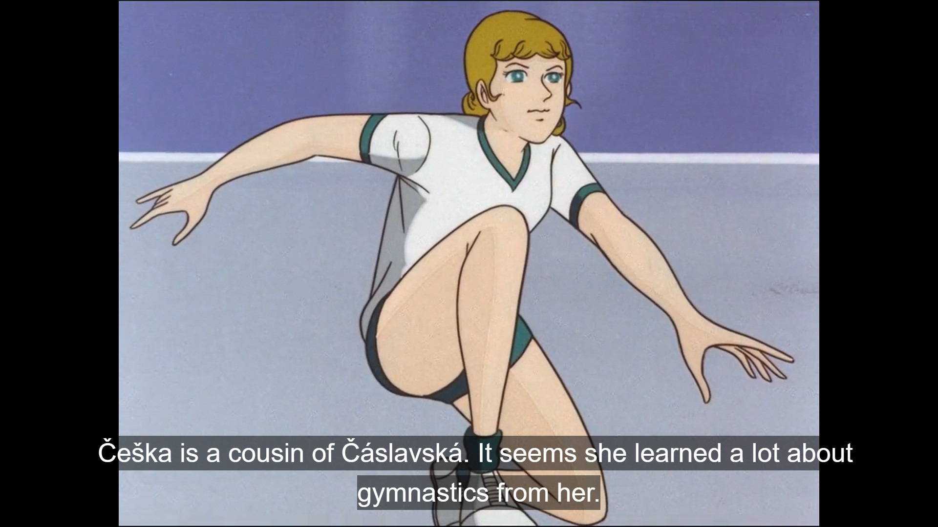Věra Čáslavská in anime