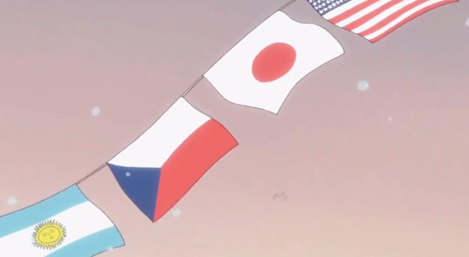 Czech flag in Nichijou