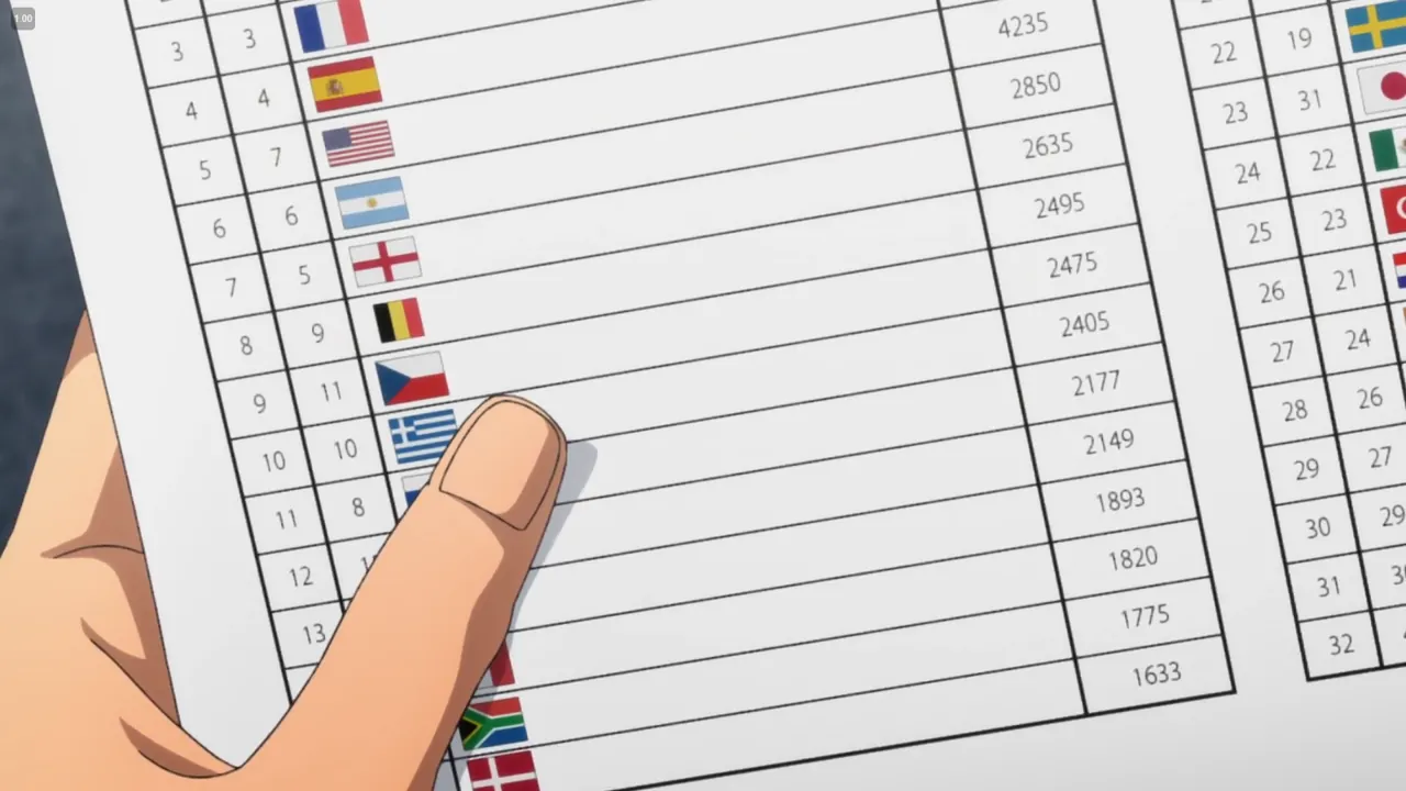 Czech flag appears inThe Prince of Tennis.