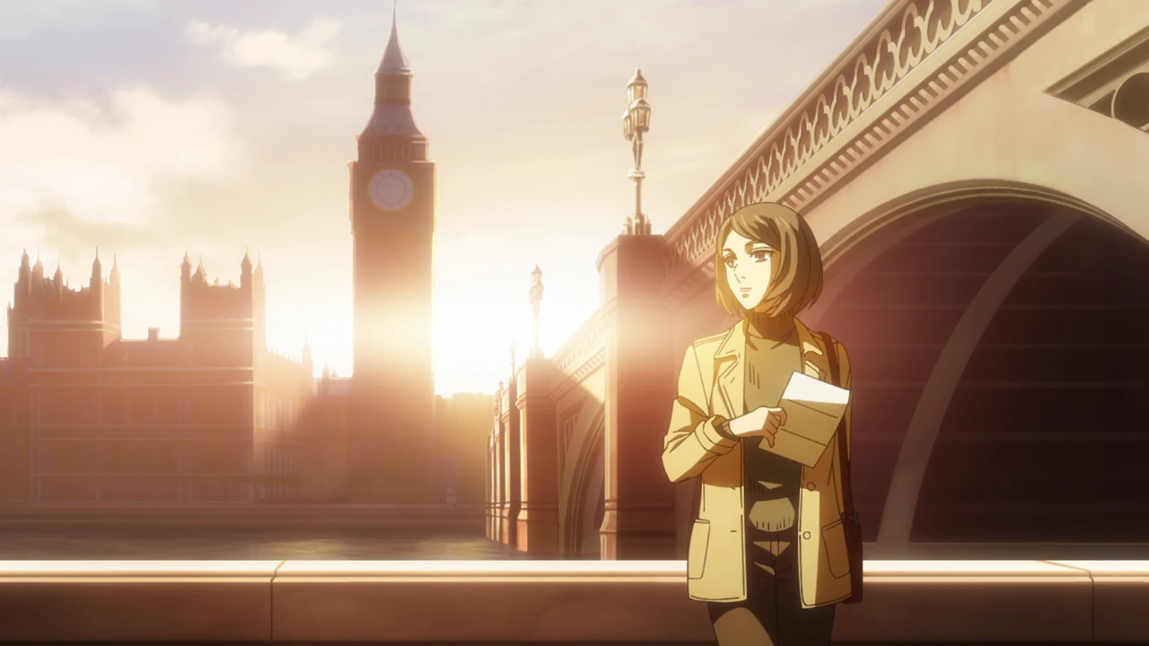 London with Big Ben in Mahotsukai no Yome anime.