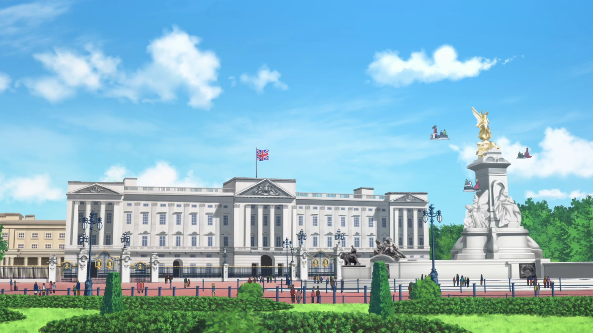 Magical version of London appears in Tonari no Youkai-san.