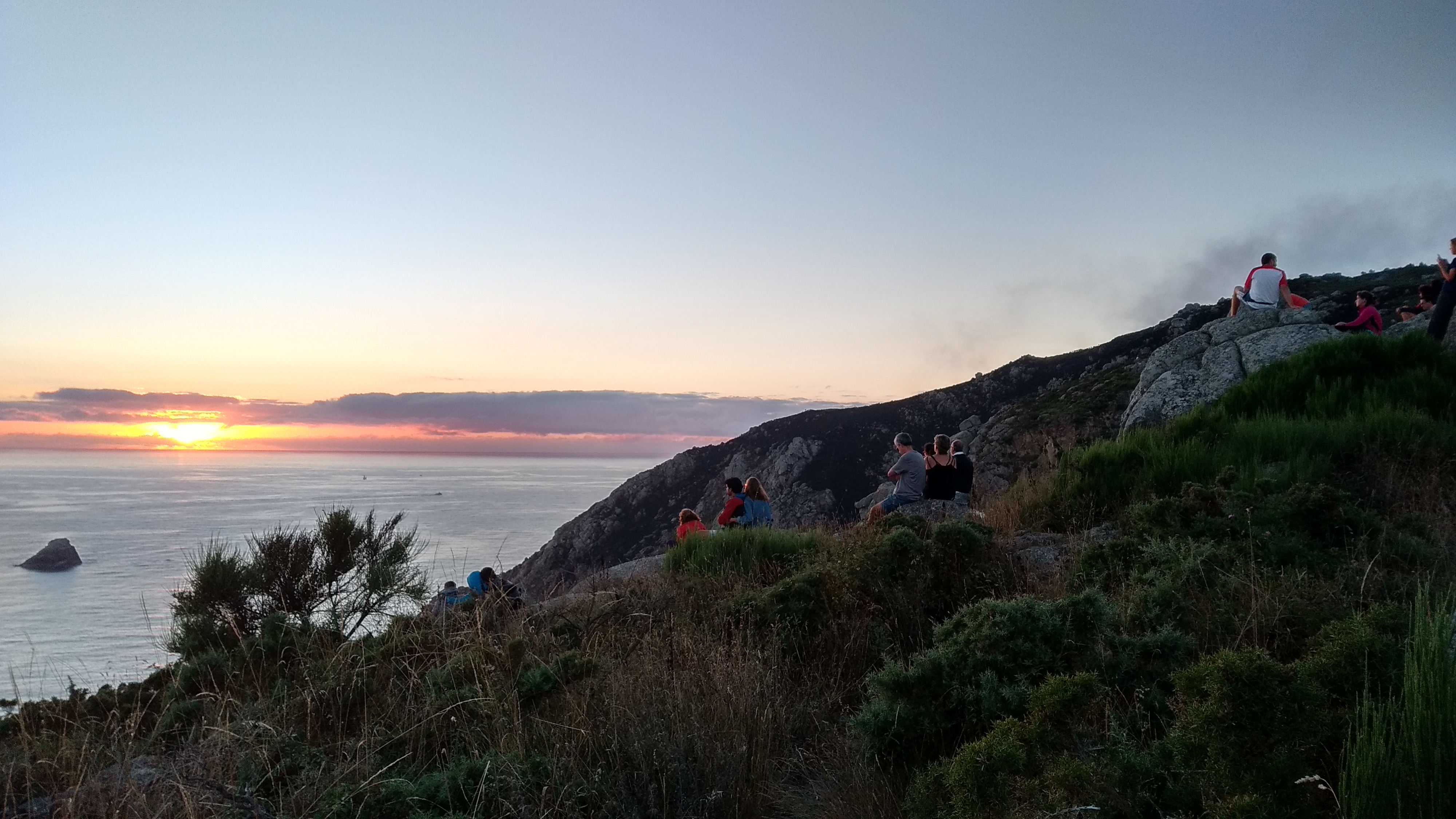 Sunset at Fisterra, the end of the world. (Santiago camino)