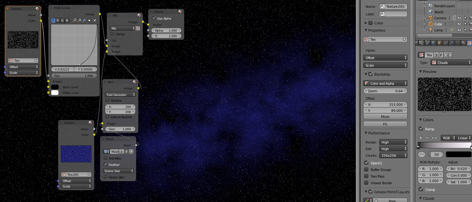 Space and stars