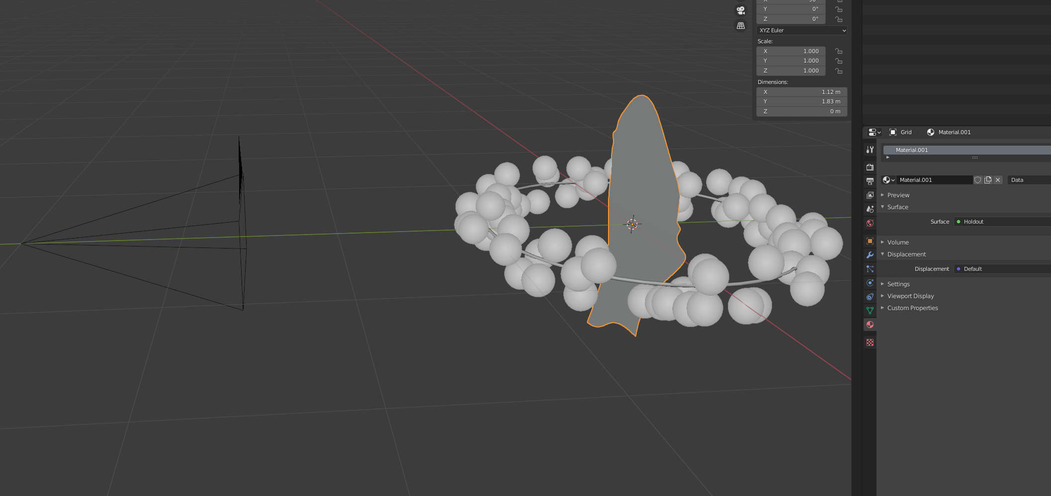 Holdout masking object in Blender