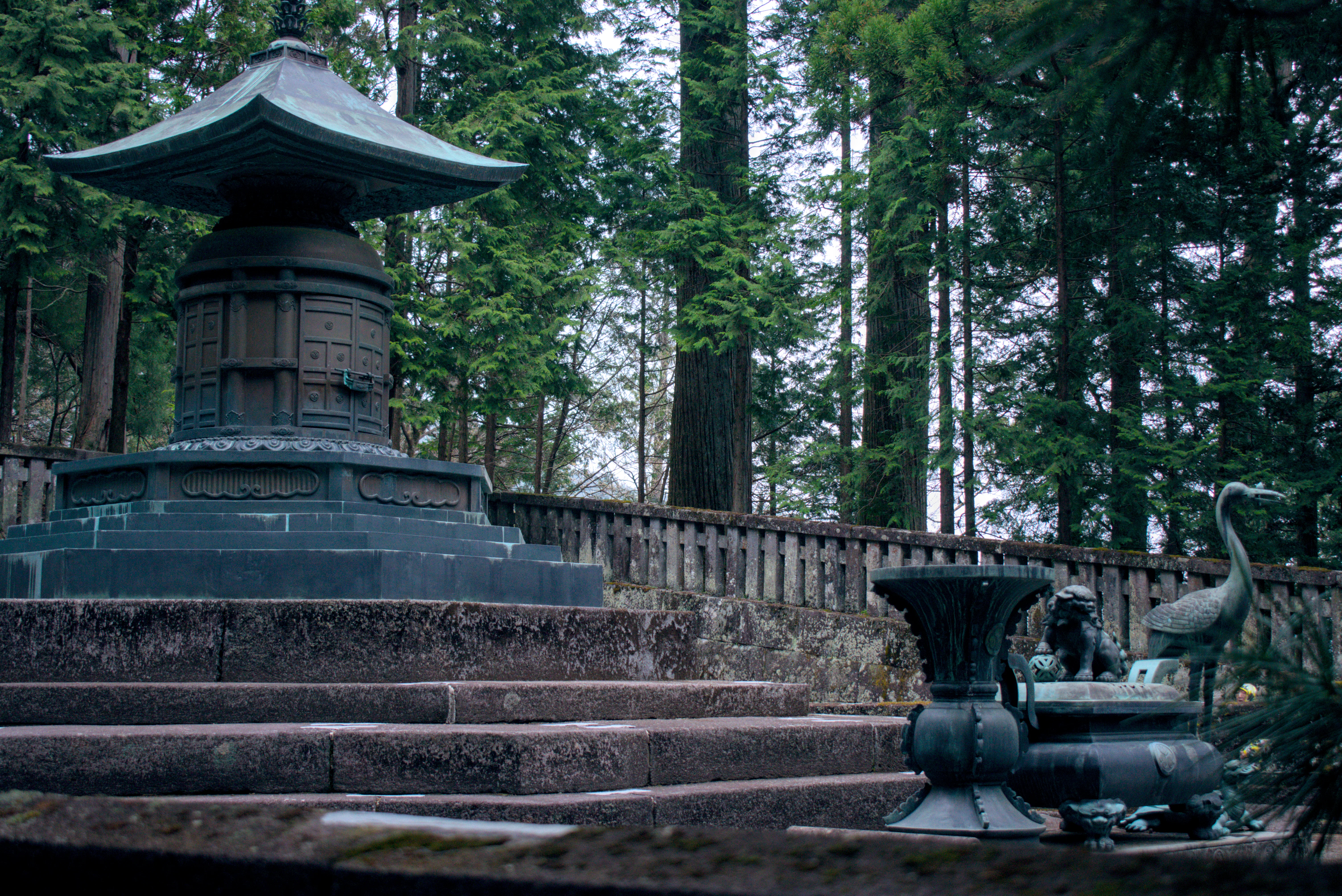 Japan is mystical. The grave of Tokugawa Ieyasu, the first Tokugawa shogun is a sacred place.