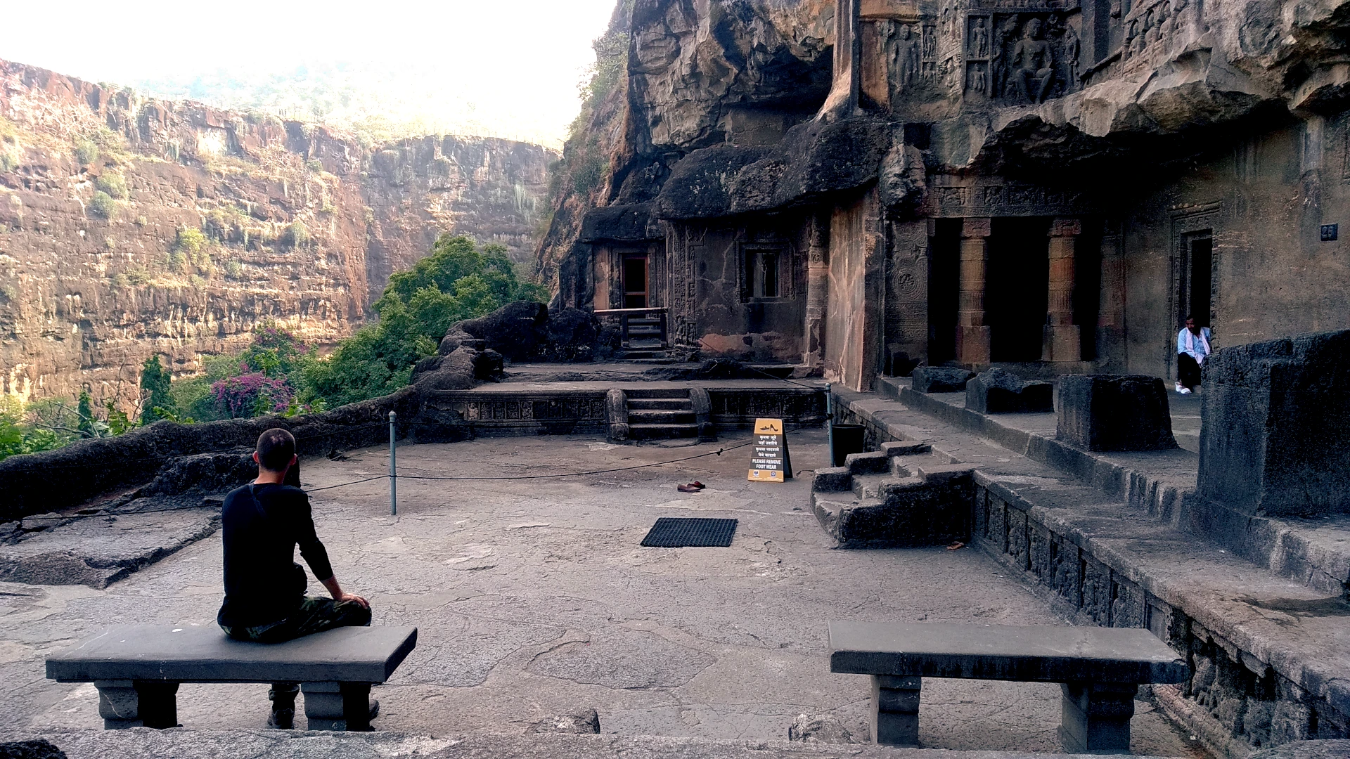 Sometimes just being present at the ancient magnificent places like Ajanta caves fills one's heart with awe.